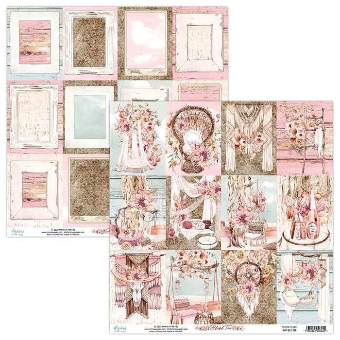 BLISSFUL TIME 12 X 12 FRAMES & JOURNALING CARDS PAPER