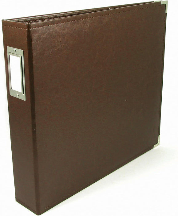 We R Classic Leather 3-Ring Binder 12"X12" - Available in 22 colours