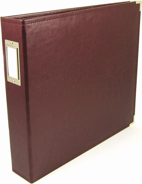 We R Classic Leather 3-Ring Binder 12"X12" - Available in 22 colours