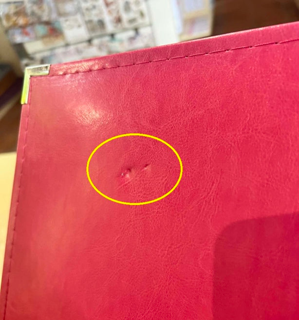 We R Classic Leather 3-Ring Binder 12"X12"- Reduced due to cosmetic issues