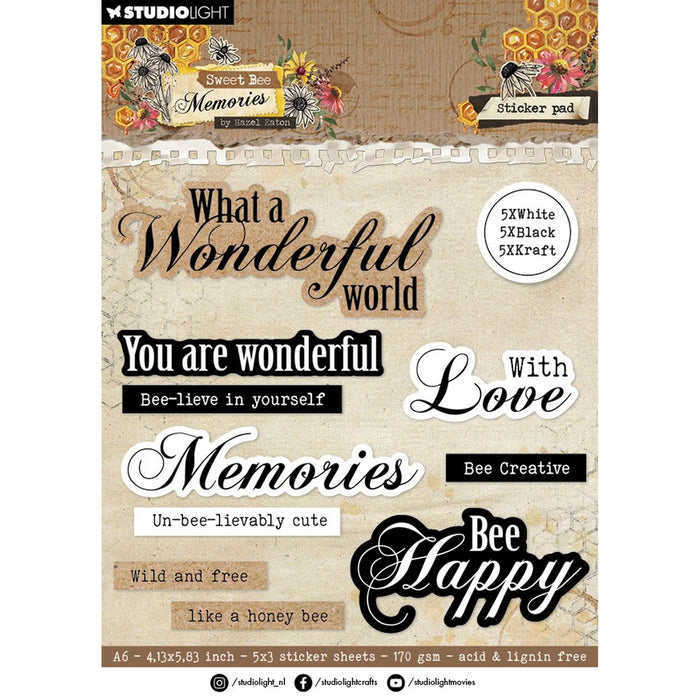 Studio Light Sweet Bee Memories Sticker Pad