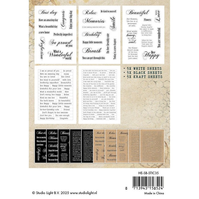 Studio Light Sweet Bee Memories Sticker Pad