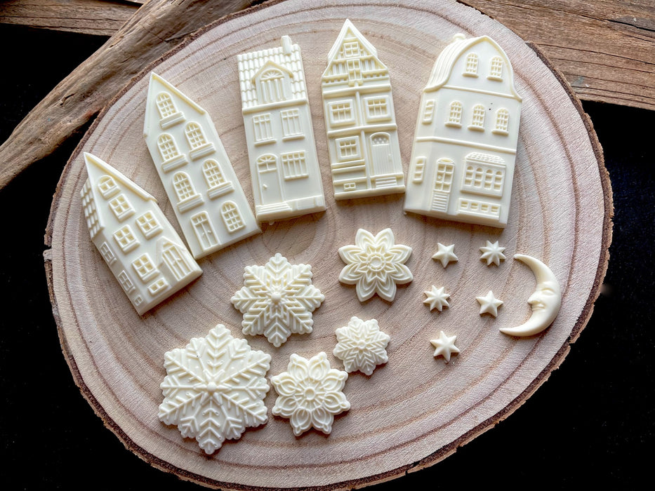 Resin cast Mould kit for Louise's online Christmas Star class.