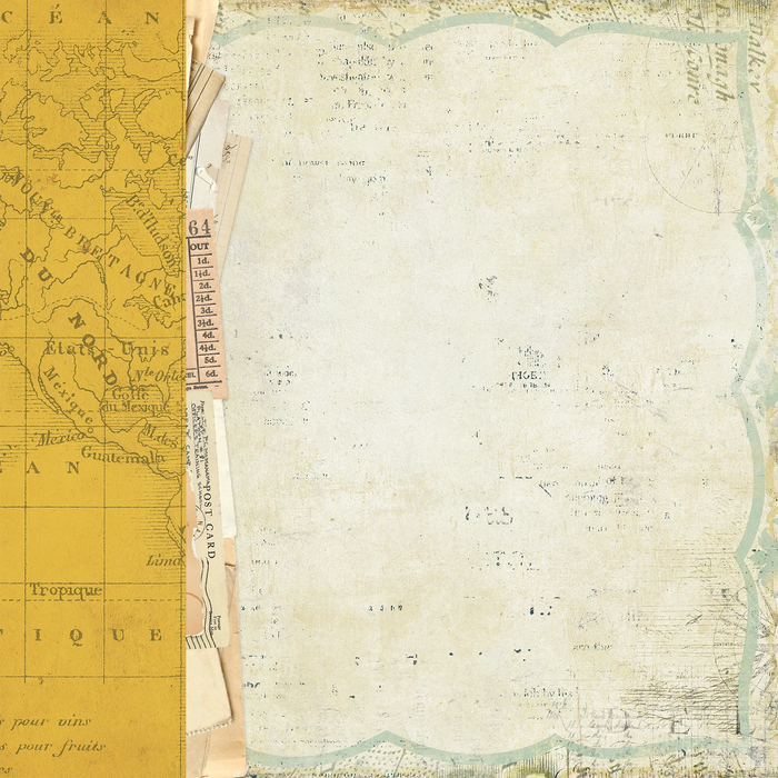 Travel Diaries Paper – Vintage Map
