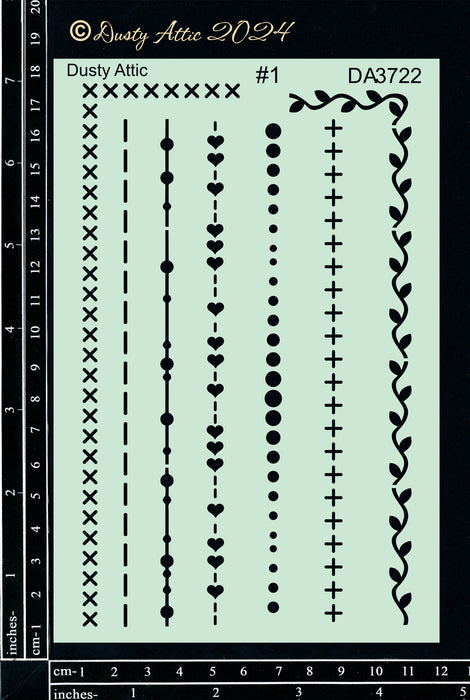 Dusty Attic Stitching Stencil