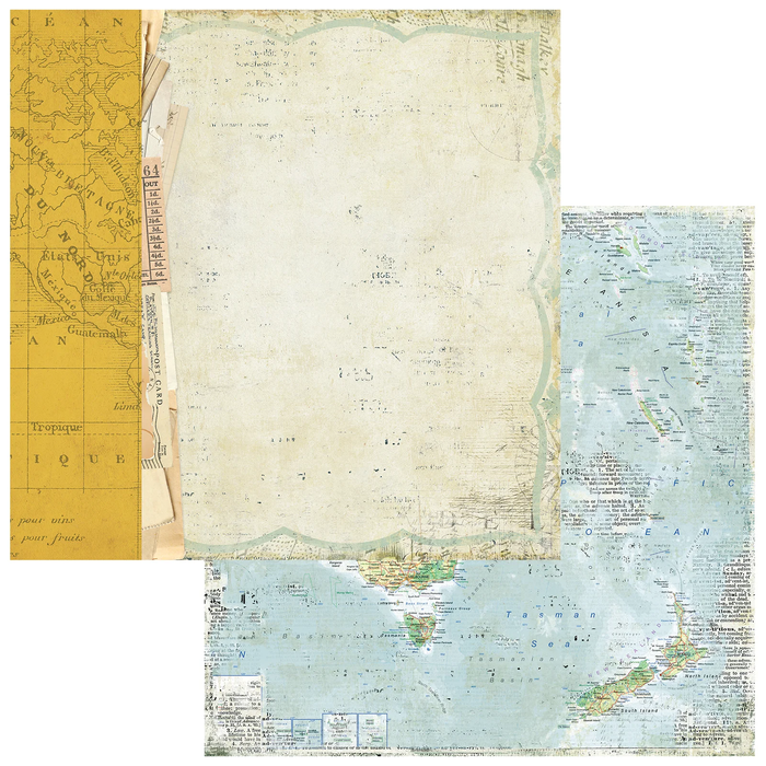 Travel Diaries Paper – Vintage Map
