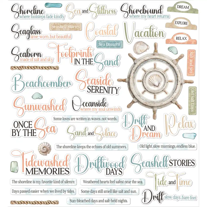 Coastal Soul Chipboard Set
