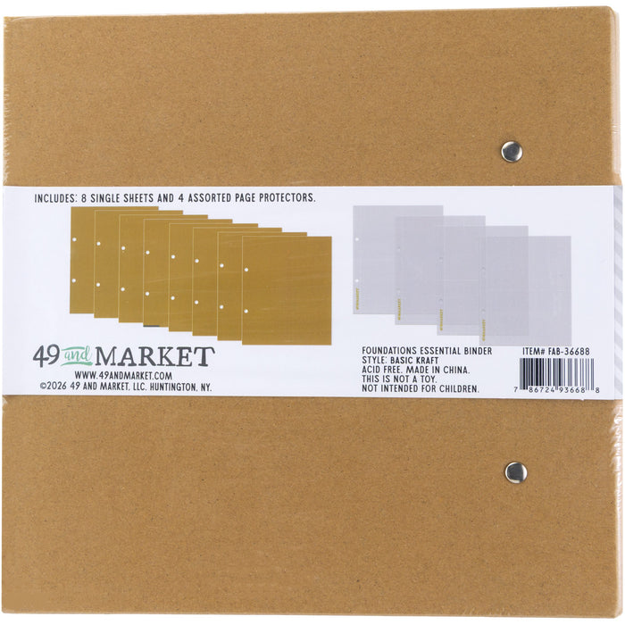 Foundations Essential Binder Basic Kraft