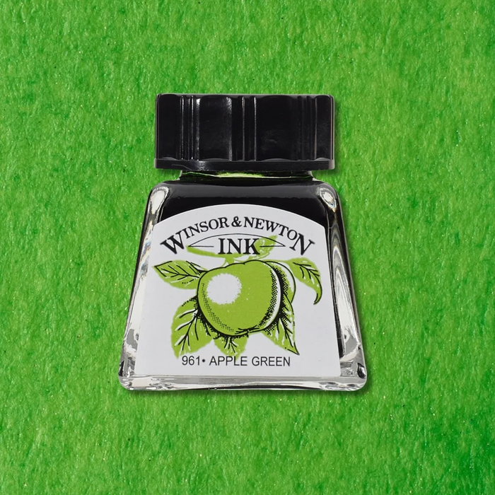Winsor and Newton Drawing Ink 14ml - Apple Green