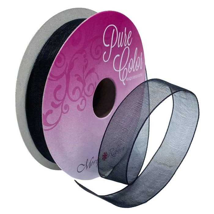 Organdy Ribbon 5/8" - Black