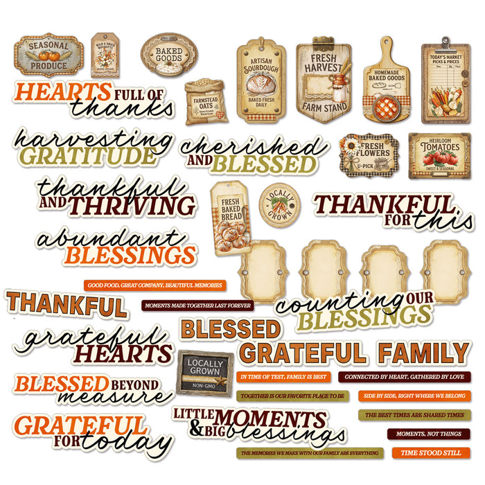 Season’s Bounty Chipboard Set