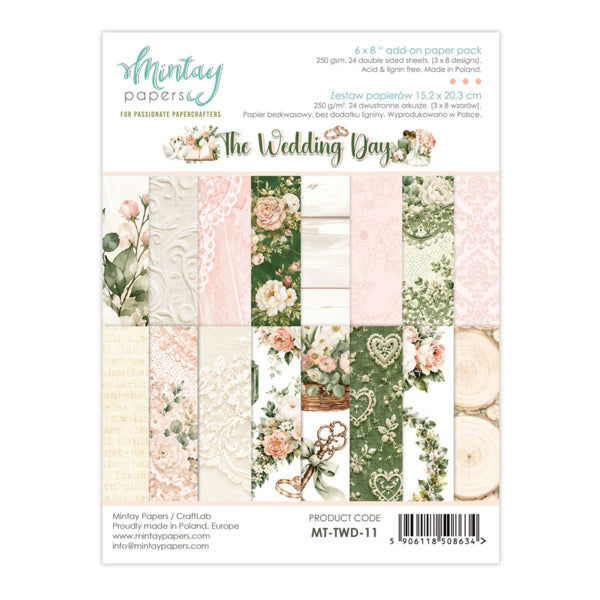 THE WEDDING DAY 6 X 8 ADD-ON PAPER SET