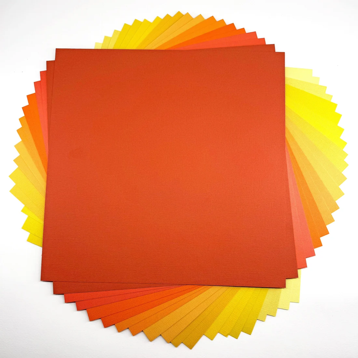 Textured Cardstock 20 Pack - YELLOW & ORANGE