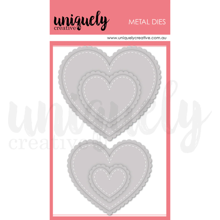 STITCHED NESTING & SCALLOPED HEARTS DIE