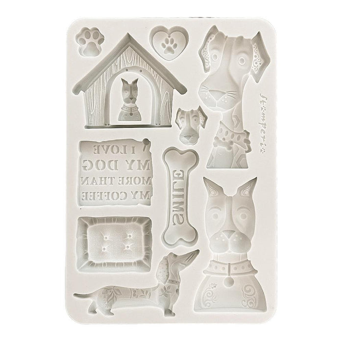 Furry Friends Silicon Mould A5 - I Love My Dog