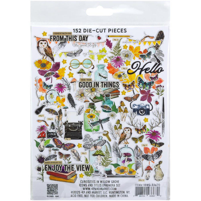 Curiosities In Willow Grove Ephemera Set - Icons and Titles