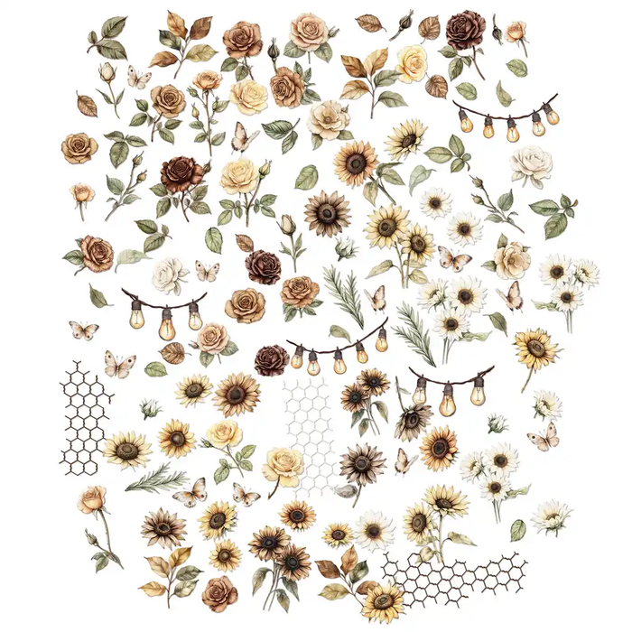Country Heart Cafe  Laser Cuts - Wildflowers