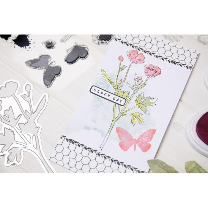 Framelits Die & Stamp Set - Floral & Butterflies