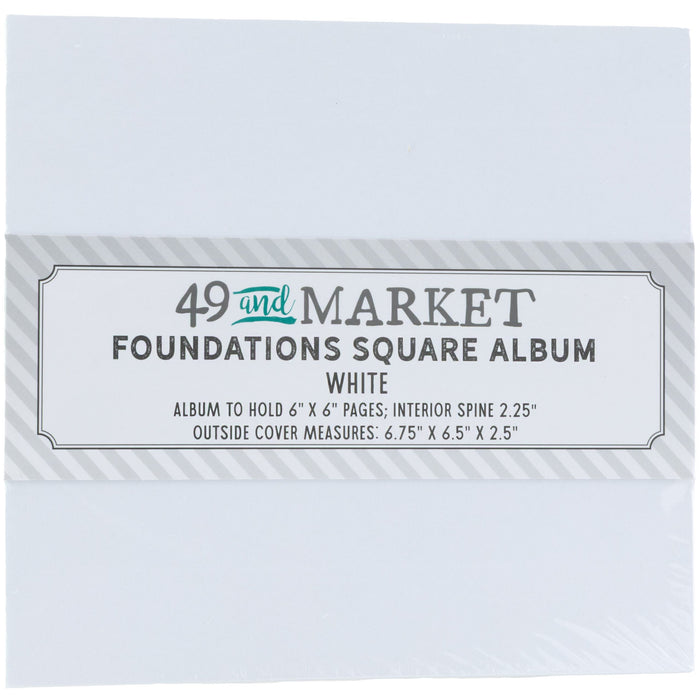 Foundations Square Album – White