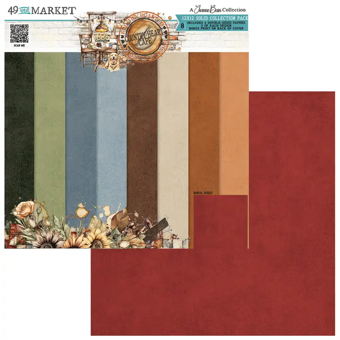 Country Heart Cafe – 12 x 12 Solids Collection Pack