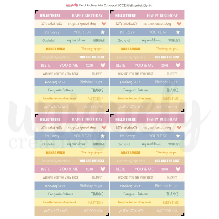 FLORAL ARCHIVES CUT-A-PART SHEET MINI