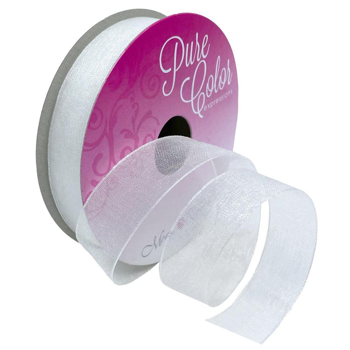 Organdy Ribbon 5/8" - White