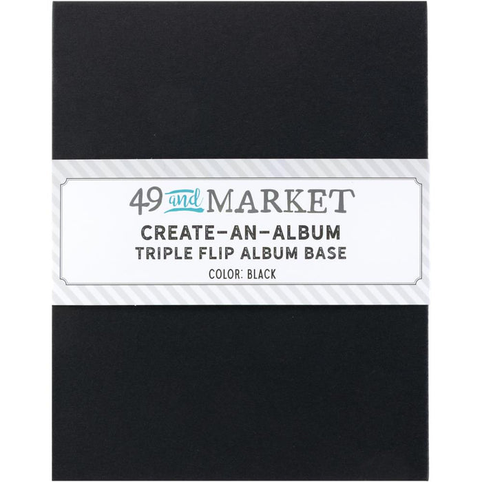 49 And Market Create-An-Album Triple Flip Album Base - Black
