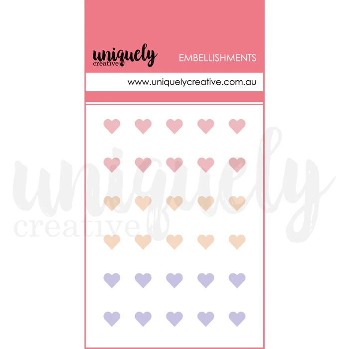 DEW DROP HEART STICKERS - ROMANTIC