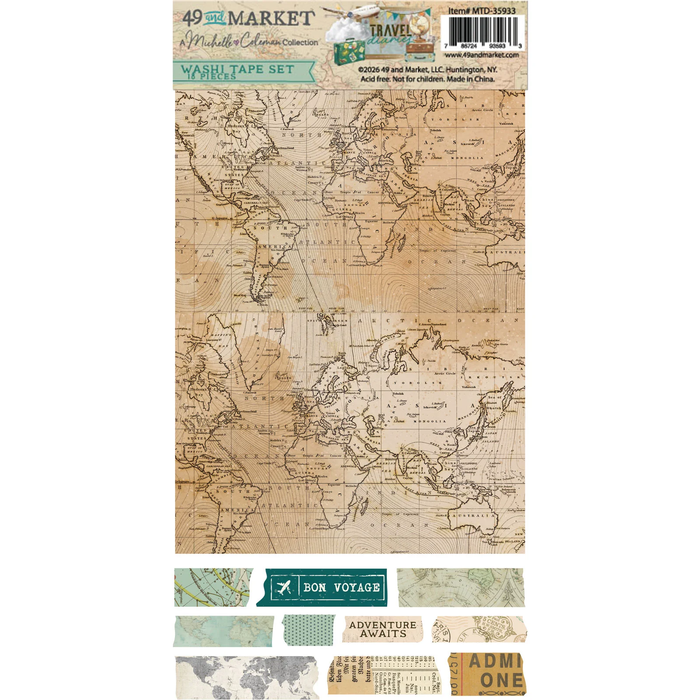 Travel Diaries Washi Sheets