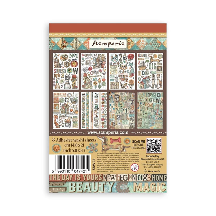 Furry Friends Washi Pad