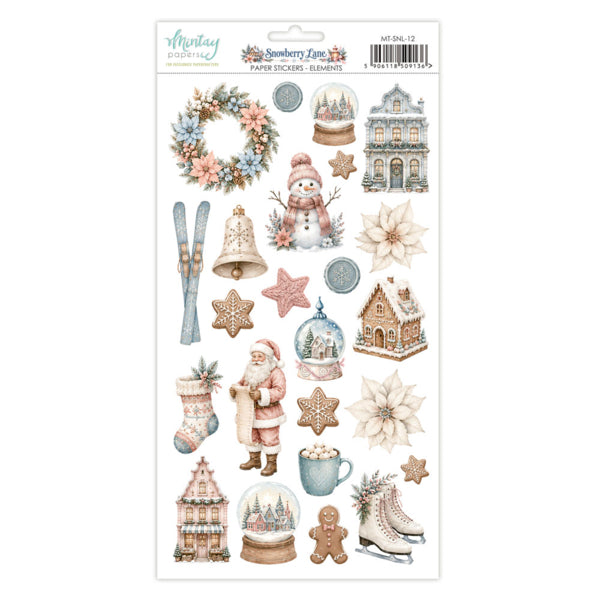 SNOWBERRY LANE PAPER STICKERS - ELEMENTS