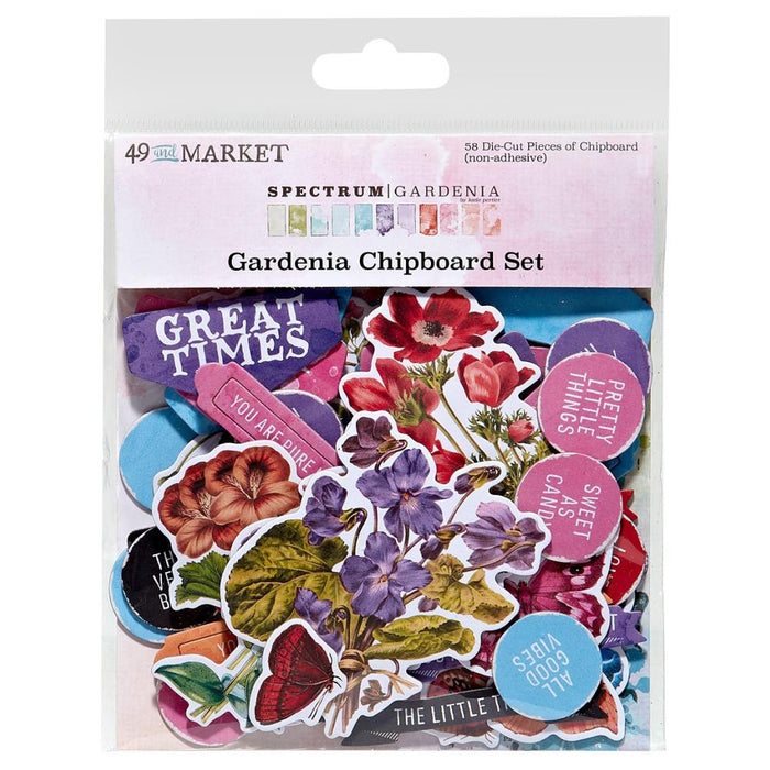 Spectrum Gardenia Chipboard Set