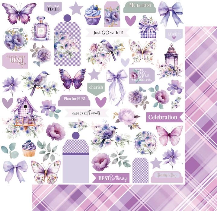 Ultraviolet Delight - Living Life's Moments Paper