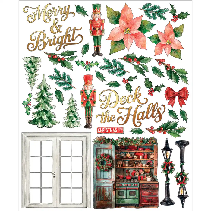 49 & MARKET SANTA´S WINTER VILLAGE CARD KIT