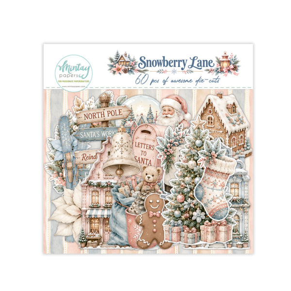SNOWBERRY LANE PAPER DIE-CUTS - 60 PIECES