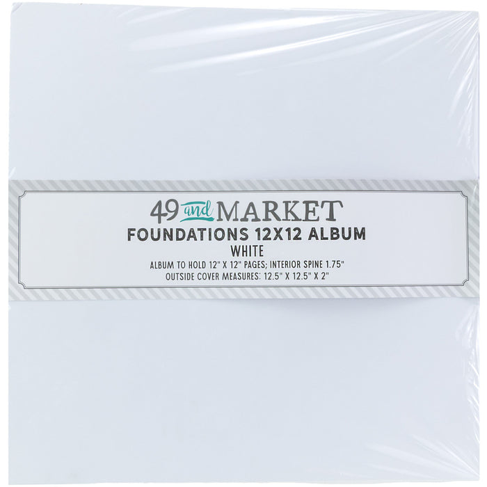 49 & MARKET FOUNDATIONS 12X12 ALBUM - WHITE