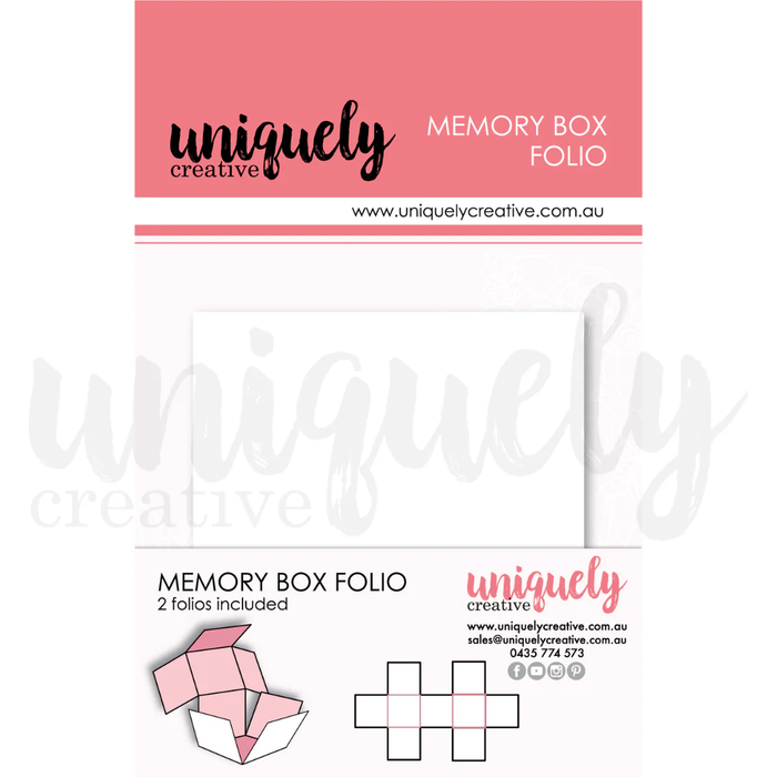 MEMORY BOX FOLIO - WHITE