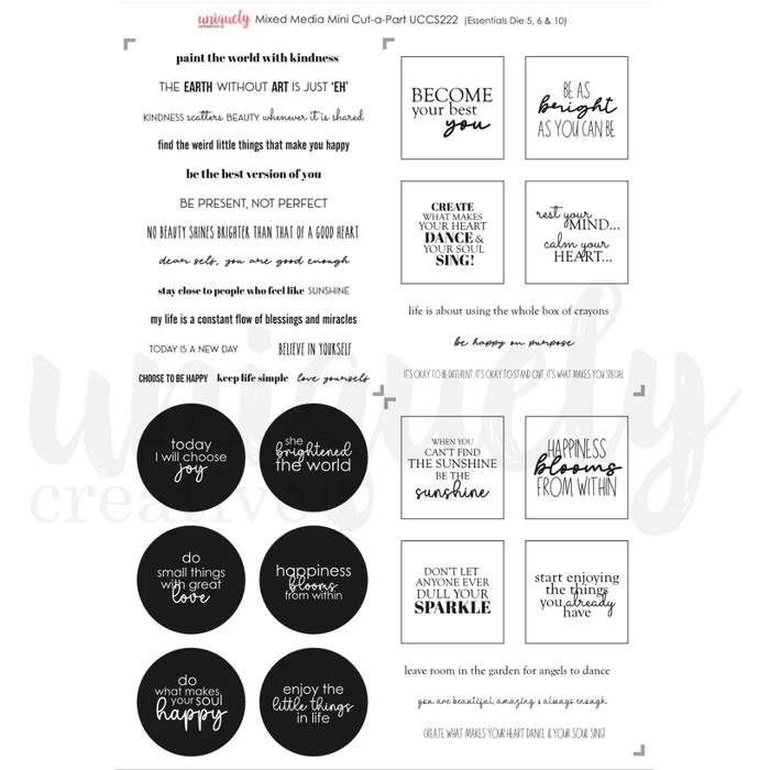 MIXED MEDIA CUT-A-PART SHEET MINI