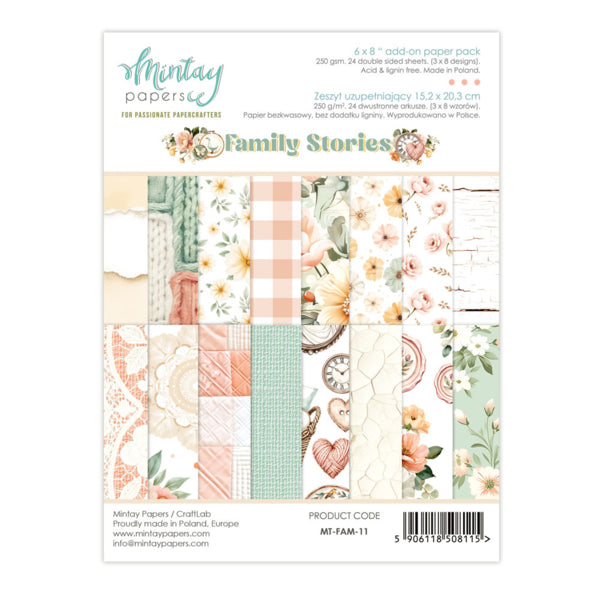 FAMILY STORIES 6 X 8 ADD-ON PAPER SET