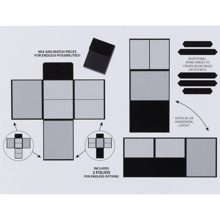 Create-An-Album Foundation Inserts - Assortment 2 Black