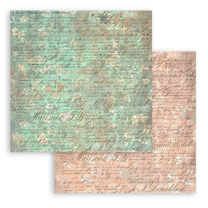 Brocante Antiques Backgrounds Paper Pad 8"X8"