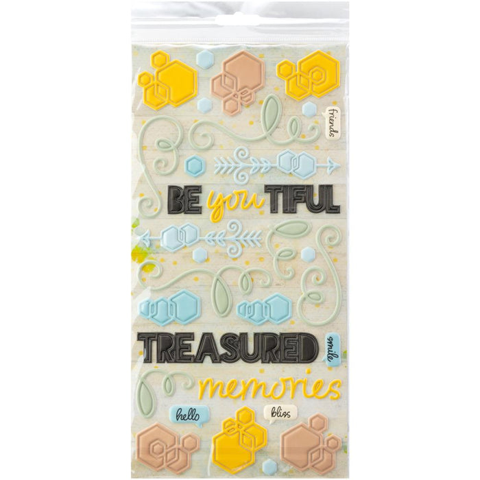 Botanical Buzz Puffy Stickers