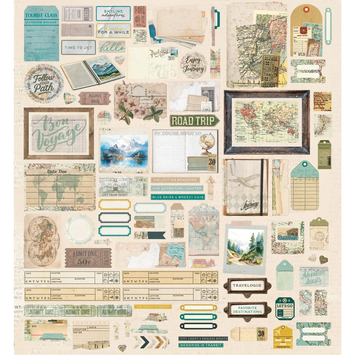 Travel Diaries Die-Cut Elements