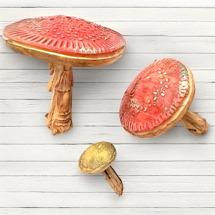 Whispering Woods Silicone Mold - Mushrooms 3D