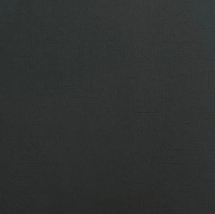 JET BLACK - Canvas Texture Cardstock