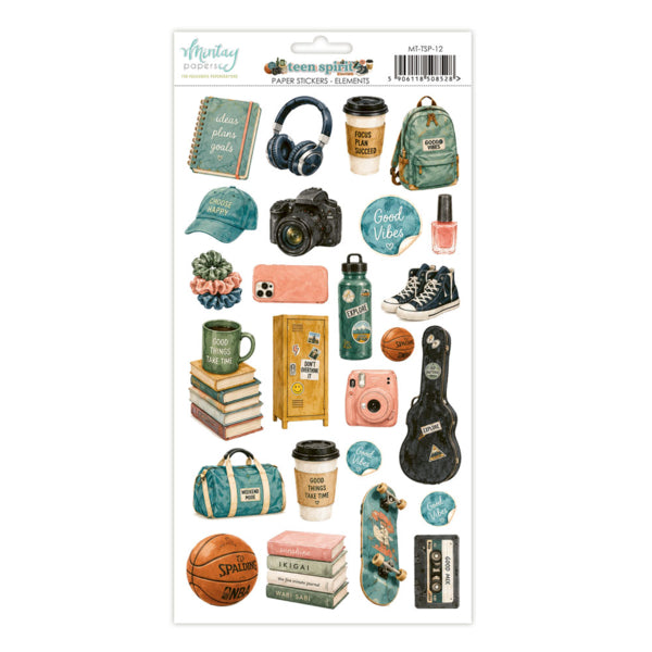 TEEN SPIRIT PAPER STICKERS - ELEMENTS
