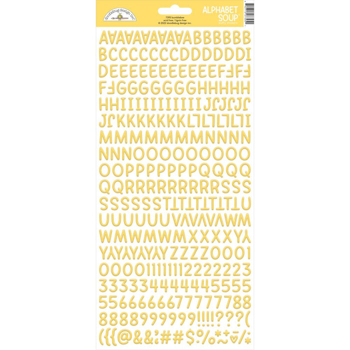Alphabet Soup Puffy Stickers - Bumblebee