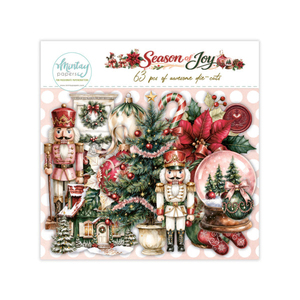 SEASON OF JOY PAPER DIE-CUTS - 63 PIECES
