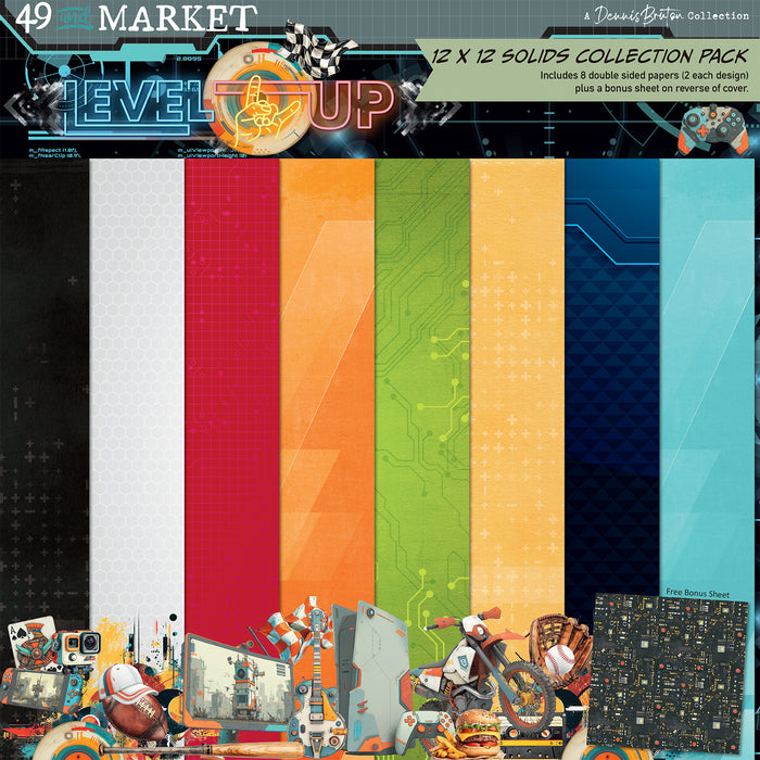 Level Up – 12 x 12 Solids Collection Pack