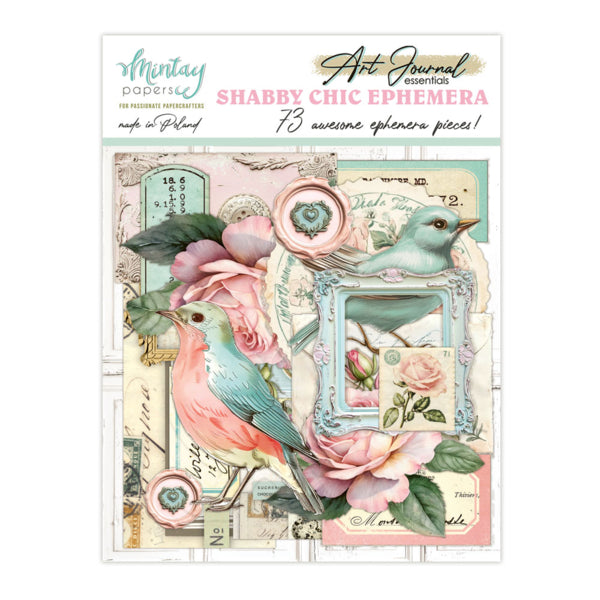 ART JOURNAL EPHEMERA PACK - SHABBY CHIC
